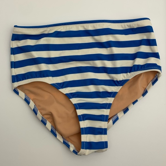 NWT J Crew Crewcuts Girls' Swimsuit Bottom UPF 50+ Size 6 7 8 Blue Stripe - Picture 7 of 7